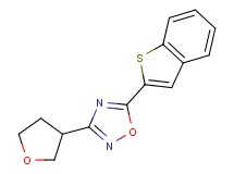 5-(1-benzothien-2-yl)-3-(tetrahydrofuran-3-yl)-1,2,4-oxadiazole