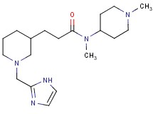 3-[1-(1H-imidazol-2-ylmethyl)-3-piperidinyl]-N-methyl-N-(1-methyl-4-piperidinyl)propanamide