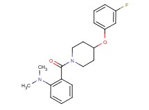 (2-{[4-(3-fluorophenoxy)-1-piperidinyl]carbonyl}phenyl)dimethylamine