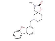 7-(dibenzo[b,d]furan-4-ylmethyl)-3-methyl-1-oxa-3,7-diazaspiro[4.5]decan-2-one