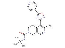 N-(tert-butyl)-6-methyl-5-[5-(4-pyridinyl)-1,2,4-oxadiazol-3-yl]-3,4-dihydro-2,7-naphthyridine-2(1H)-carboxamide