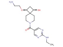 (1R*,3S*)-3-(2-aminoethoxy)-7-{[2-(ethylamino)-5-pyrimidinyl]carbonyl}-7-azaspiro[3.5]nonan-1-ol