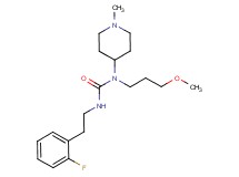 N'-[2-(2-fluorophenyl)ethyl]-N-(3-methoxypropyl)-N-(1-methyl-4-piperidinyl)urea