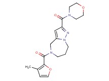 5-(3-methyl-2-furoyl)-2-(morpholin-4-ylcarbonyl)-5,6,7,8-tetrahydro-4H-pyrazolo[1,5-a][1,4]diazepine