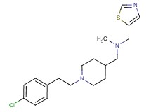 ({1-[2-(4-chlorophenyl)ethyl]piperidin-4-yl}methyl)methyl(1,3-thiazol-5-ylmethyl)amine