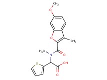 [[(6-methoxy-3-methyl-1-benzofuran-2-yl)carbonyl](methyl)amino](2-thienyl)acetic acid