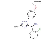 (S)-1-(2-chlorophenyl)-1-[1-(4-methoxyphenyl)-3-methyl-1H-1,2,4-triazol-5-yl]methanamine hydrochloride