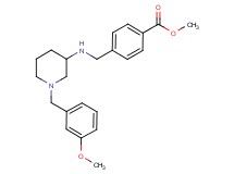 methyl 4-({[1-(3-methoxybenzyl)-3-piperidinyl]amino}methyl)benzoate