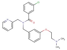 3-chloro-N-{3-[2-(dimethylamino)ethoxy]benzyl}-N-(2-pyridinylmethyl)benzamide