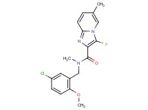 N-(5-chloro-2-methoxybenzyl)-3-fluoro-N,6-dimethylimidazo[1,2-a]pyridine-2-carboxamide