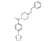 4-(2-phenylethyl)-1-[4-(4H-1,2,4-triazol-4-yl)benzoyl]piperidine