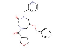 6-(benzyloxy)-1-(3-pyridinylmethyl)-4-(tetrahydro-3-furanylcarbonyl)-1,4-diazepan-2-one