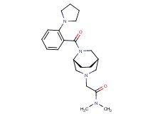 N,N-dimethyl-2-[(1S*,5R*)-6-(2-pyrrolidin-1-ylbenzoyl)-3,6-diazabicyclo[3.2.2]non-3-yl]acetamide