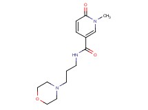 1-methyl-N-(3-morpholin-4-ylpropyl)-6-oxo-1,6-dihydropyridine-3-carboxamide