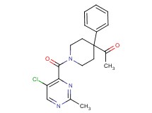 1-{1-[(5-chloro-2-methyl-4-pyrimidinyl)carbonyl]-4-phenyl-4-piperidinyl}ethanone