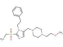 1-{[2-(ethylsulfonyl)-1-(2-phenylethyl)-1H-imidazol-5-yl]methyl}-4-(2-methoxyethyl)piperazine