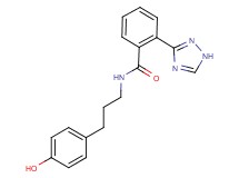 N-[3-(4-hydroxyphenyl)propyl]-2-(1H-1,2,4-triazol-3-yl)benzamide