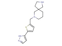 7-{[5-(1H-pyrazol-5-yl)-2-thienyl]methyl}-2,7-diazaspiro[4.5]decane dihydrochloride