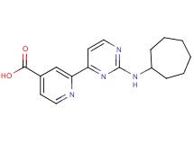 2-[2-(cycloheptylamino)pyrimidin-4-yl]isonicotinic acid
