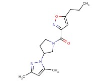 3-{[3-(3,5-dimethyl-1H-pyrazol-1-yl)-1-pyrrolidinyl]carbonyl}-5-propylisoxazole