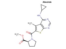 methyl 1-{[4-(cyclopropylamino)-5-methylthieno[2,3-d]pyrimidin-6-yl]carbonyl}-L-prolinate