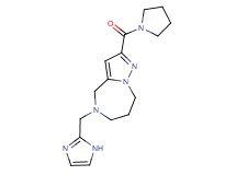 5-(1H-imidazol-2-ylmethyl)-2-(pyrrolidin-1-ylcarbonyl)-5,6,7,8-tetrahydro-4H-pyrazolo[1,5-a][1,4]diazepine