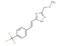 3-(methoxymethyl)-5-{(E)-2-[4-(trifluoromethyl)phenyl]vinyl}-1H-1,2,4-triazole