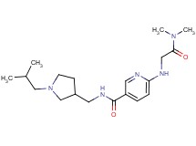 6-{[2-(dimethylamino)-2-oxoethyl]amino}-N-[(1-isobutylpyrrolidin-3-yl)methyl]nicotinamide