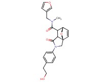 (3aR*,6S*)-N-(3-furylmethyl)-2-[4-(2-hydroxyethyl)phenyl]-N-methyl-1-oxo-1,2,3,6,7,7a-hexahydro-3a,6-epoxyisoindole-7-carboxamide