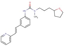 N-methyl-N'-{3-[(E)-2-pyridin-2-ylvinyl]phenyl}-N-[3-(tetrahydrofuran-2-yl)propyl]urea