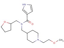 N-{[1-(2-methoxyethyl)piperidin-4-yl]methyl}-N-(tetrahydrofuran-2-ylmethyl)-1H-pyrrole-3-carboxamide