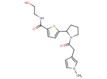 N-(2-hydroxyethyl)-5-{1-[(1-methyl-1H-pyrrol-3-yl)acetyl]-2-pyrrolidinyl}-2-thiophenecarboxamide