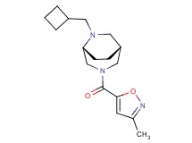 (1R*,5R*)-6-(cyclobutylmethyl)-3-[(3-methyl-5-isoxazolyl)carbonyl]-3,6-diazabicyclo[3.2.2]nonane