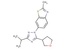 6-[3-isopropyl-5-(tetrahydrofuran-3-yl)-1H-1,2,4-triazol-1-yl]-2-methyl-1,3-benzothiazole