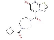 5-{[4-(cyclobutylcarbonyl)-1,4-diazepan-1-yl]carbonyl}-7H-[1,3]thiazolo[3,2-a]pyrimidin-7-one