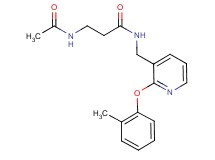 N~3~-acetyl-N~1~-{[2-(2-methylphenoxy)-3-pyridinyl]methyl}-beta-alaninamide