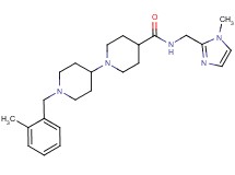 1'-(2-methylbenzyl)-N-[(1-methyl-1H-imidazol-2-yl)methyl]-1,4'-bipiperidine-4-carboxamide