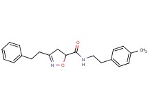 N-[2-(4-methylphenyl)ethyl]-3-(2-phenylethyl)-4,5-dihydro-5-isoxazolecarboxamide