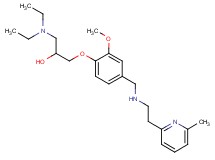 1-(diethylamino)-3-[2-methoxy-4-({[2-(6-methyl-2-pyridinyl)ethyl]amino}methyl)phenoxy]-2-propanol