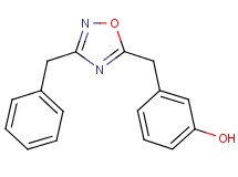3-[(3-benzyl-1,2,4-oxadiazol-5-yl)methyl]phenol