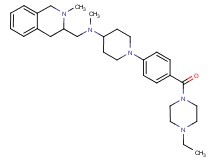 1-{4-[(4-ethyl-1-piperazinyl)carbonyl]phenyl}-N-methyl-N-[(2-methyl-1,2,3,4-tetrahydro-3-isoquinolinyl)methyl]-4-piperidinamine