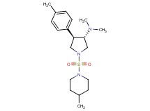(3S*,4R*)-N,N-dimethyl-4-(4-methylphenyl)-1-[(4-methylpiperidin-1-yl)sulfonyl]pyrrolidin-3-amine