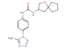 N-[4-(5-methyl-1H-tetrazol-1-yl)phenyl]-N'-1-oxaspiro[4.4]non-3-ylurea