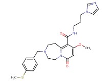N-[3-(1H-imidazol-1-yl)propyl]-9-methoxy-3-[4-(methylthio)benzyl]-7-oxo-1,2,3,4,5,7-hexahydropyrido[1,2-d][1,4]diazepine-10-carboxamide