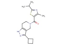 3-cyclobutyl-5-[(2-isopropyl-4-methyl-1,3-thiazol-5-yl)carbonyl]-4,5,6,7-tetrahydro-1H-pyrazolo[4,3-c]pyridine
