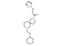 7-(2-cyclohexylethyl)-2-[3-(1H-pyrazol-1-yl)propanoyl]-2,7-diazaspiro[4.5]decane