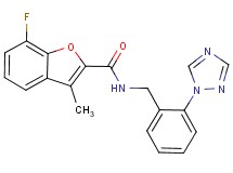 7-fluoro-3-methyl-N-[2-(1H-1,2,4-triazol-1-yl)benzyl]-1-benzofuran-2-carboxamide