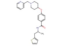 N-[1-methyl-2-(2-thienyl)ethyl]-4-{[1-(2-pyridinylmethyl)-4-piperidinyl]oxy}benzamide