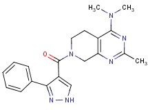 N,N,2-trimethyl-7-[(3-phenyl-1H-pyrazol-4-yl)carbonyl]-5,6,7,8-tetrahydropyrido[3,4-d]pyrimidin-4-amine