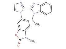 6-[2-(1-ethyl-1H-benzimidazol-2-yl)-1H-imidazol-1-yl]-3-methyl-1,3-benzoxazol-2(3H)-one